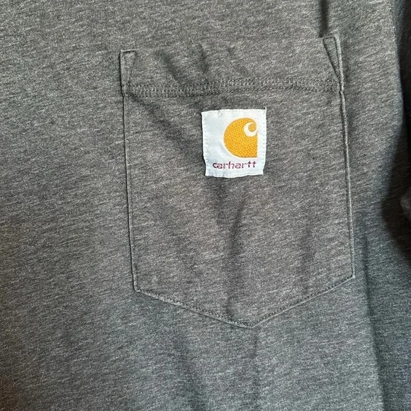 Carhartt Force men’s gray long sleeve relaxed fit t-shirt size medium - Picture 3 of 8
